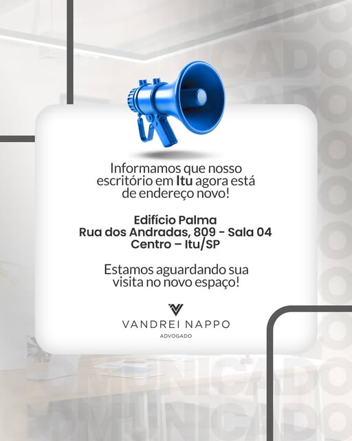 Informamos que nosso escritório em Itu agora está de endereço novo!